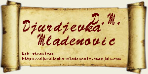 Đurđevka Mladenović vizit kartica